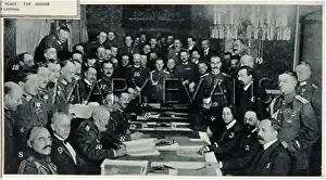 Brest Litovsk: SIGNING TREATY DOCUMENT
