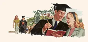 Diploma: Signing the Yearbook