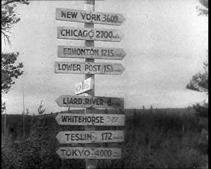 Signpost: A Signpost on the Alaska Highway