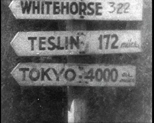 Signpost: Part of a Signpost on the Alaska Highway