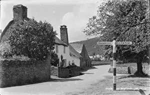 Cottages: Signpost at Brendon