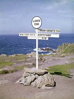 Groats: Signpost at Land's End, Cornwall