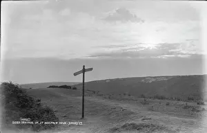 Ventnor: Signpost on St. Boniface Down