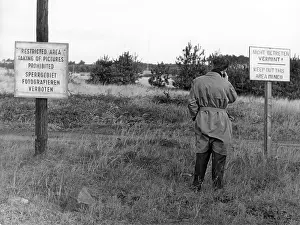 Mined: Signs warn of mined area of US army
