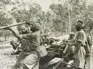 Towed: Sikh soldiers training with field artillery