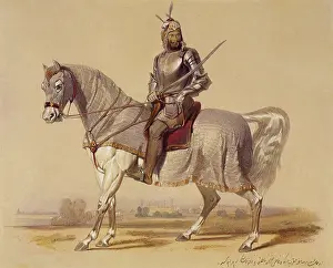 Sikh Warrior on Horse, India