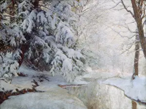 Evergreens: SILENT DAWN, by Walter Launt Palmer, c. 1919, American