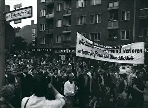 Berliners: Silent march for Robert Kennedy, Berlin