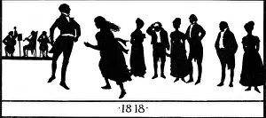 Oboe: Silhouette of a 19th century dance