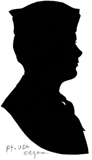 H L Oakley Collection: Silhouette of an American private