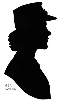H L Oakley Collection: Silhouette of American WAAC