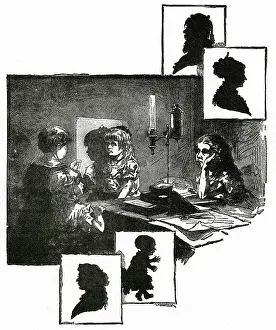 Silhouettist: Silhouette drawing 1886