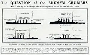 Identifying: Silhouette of German cruisers 1914