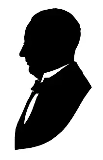 H L Oakley Collection: Silhouette of Gustav Holst, composer