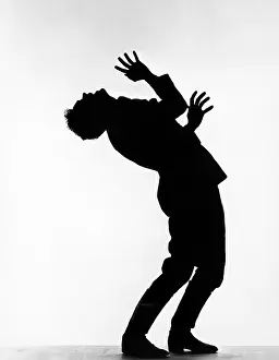 Euphoria: Silhouette of happy man saying yes