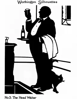 Worthington: Silhouette of a head waiter