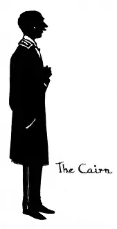 Commissionaire: Silhouette of hotel commissionaire
