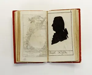 Calendars: Silhouette of Joseph Haydn in the theater calendar