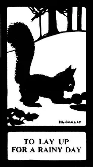 Proverb: Silhouette, To Lay Up for a Rainy Day