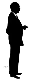 H L Oakley Collection: Silhouette of Lord Provost Thomson of Edinburgh