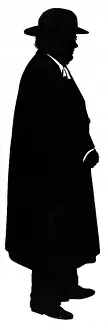 Vicars: Silhouette of a man in hat and coat