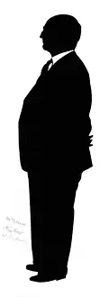 Portly: Silhouette of Mr Thomas, Llandudno