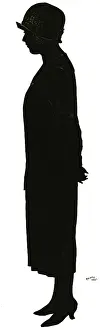 H L Oakley Collection: Silhouette of Mrs St John of Bexhill