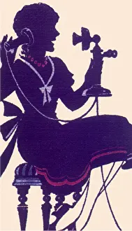 Phoning: Silhouette Phoning