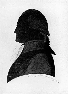 Silhouette portrait of George Washington