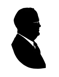 Bree: Silhouette portrait of Martin Bree of Melbourne