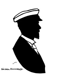 Hotelier: Silhouette portrait of Sir John Bickerstaffe