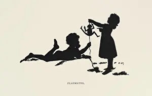 Playmates: Silhouette - Postcard Design