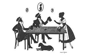 Barmaid: Silhouette - Postcard Design