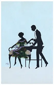 Manni: Silhouette - Postcard Design