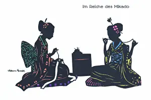 Mikado: Silhouette - Postcard Design
