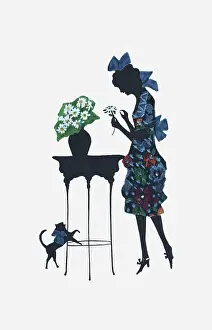 Silken: Silhouette - Postcard Design