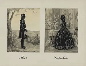 Traditionally: A silhouette of President Abraham Lincoln