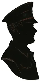 H L Oakley Collection: Silhouette of a Scots Guard