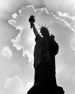 Immigrating: Silhouette Of Statue Of Liberty