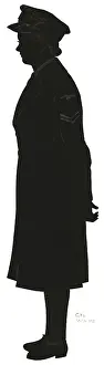 H L Oakley Collection: Silhouette of a WAAF Corporal