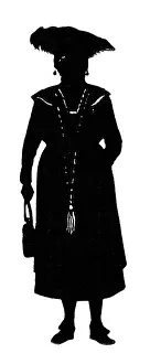 H L Oakley Collection: Silhouette of a woman
