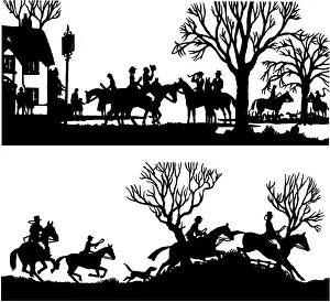 Foxhounds: Silhouettes of the Chase by H. L. Oakley