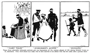 Dunstans: Three silhouettes for St Dunstan's, WW1