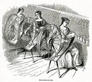 Thicker: Silk-doublers at work 1843