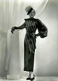 Diagonally: Silk Dress by Callot