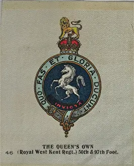Buffs: Silk Regimental Badges