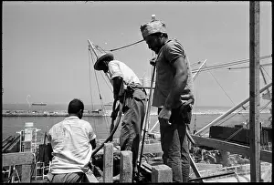 Silos: Silo - construction site - port - harbor - harbour