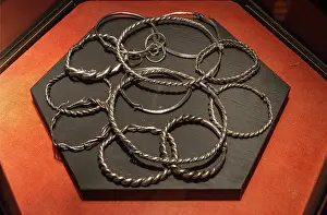 Goteborg: Silver bangles, Goteborg Stadsmuseum, Gothenburg, Sweden