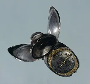 Rugendas: Silver clock tulip-shaped