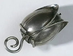 Rugendas: Silver clock tulip-shaped